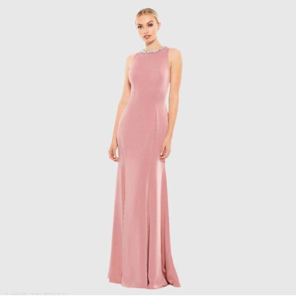 Mac Duggal Dresses & Skirts - NWT Mac Duggal Embellished Neck Trumpet Gown Rose Petal 12 #A0191